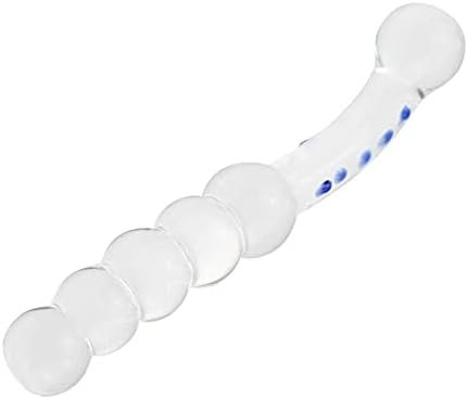 Sex Factory Glass G-Spot Dildo Crystal Anal Beads Butt Plug Prostate Massager Vaginal Stimulator Pleasure Wand For Female Male Personal Masturbation - Image 3