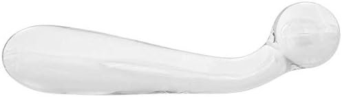 Crystal Premium Glass G-Spot Wand (Clear) And Water Based Lube (1Oz) - Image 3