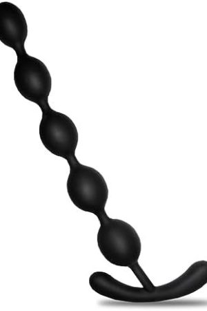 Silicone Anal Beads Buttplugs With 5 Anal Balls 9.25 Inch Anal Chain Sex Toys With Safe Pull Ring Smooth Flexible Anal Butt Plug Anal Toys For Men Women Couples Black Anal Sex Toys Dildo Ylmxhfc