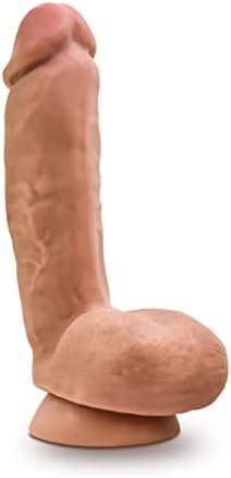 Blush Coverboy The Mailman - Over 8 Inch Long Realistic Fantasy Dildo - Soft Real Feel 2" Thick - Strap On Compatible Suction Cup Base For Hands Free Play - Sex Toy For Women Men Couples - Mocha - Image 3