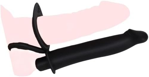 Goeskba Strap On Penis Butt Plug Vibrator With Cock Ring Delay Anus Plug Silicone Double Penetration Realistic Dildo Massager Anal Plug For Male Man Women Couples Adult Sex Toys (Skin)