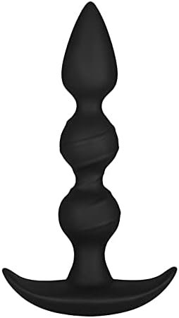 Eis Plug 'N' Play Anal Dildo - Silicone Anal Plug, Butt Plug, Beaded Structure, Conical Tip, Wide Base, 15Cm Length - Suitable For Beginners