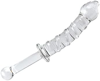 Aptitan 8.9'' Clear Spiral Glass Dildo Transparent Crystal Penis G-Spot Stimulation Anal Plug Female Masturbator - Image 3