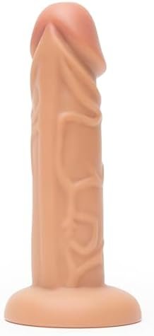 Lovehoney Lifelike Lover Realistic Dildo - 6 Inch Suction Cup Dildo - Firm Dildo For Women - Harness Compatible Strap On Dildo - Adult Sex Toy - Waterproof - Flesh Tan