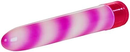 Calexoticswaterproof Candy Cane Vibrator, Pink, 7" - Image 3