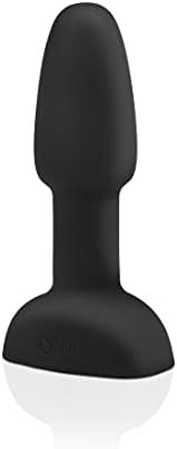 B-Vibe - Rimming Plug Petite- Beginner Vibrating Butt Plug That Offers 7 Rotating & 6 Vibrating Patterns (Insertable Size: 3.9” / 10 Cm X 1.4” / 3.5 Cm-Color: Black)