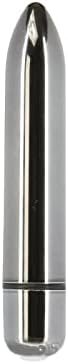Pure Love 3.7 Inch Vibrating Bullet Platinum Color, Waterproof With Variable Touch Speed Control, Adult Sex Toy, Metallic Grey Vibrator