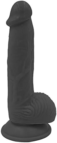 Realistic Lifelike Dildo For Beginners, 8 Inch Dildos With Suction Cup Hands-Free Play, Black - Image 3