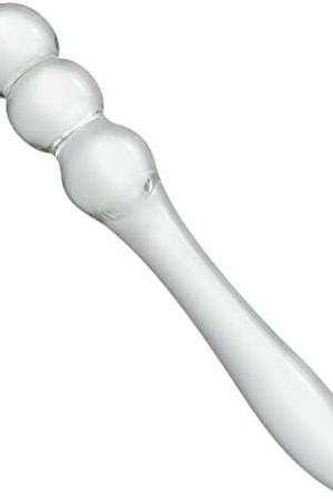 Anal Beads Butt Plug Glass Double-Ended Pleasure Wand Anal Trainer Toys With 3 Ball Adult Sex Toy For Men Women Couple Play