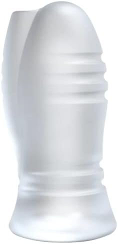 Doc Johnson Optimale - Ultraskyn - Vibrating Stroker With Storage Case - Massage Beads - Frost