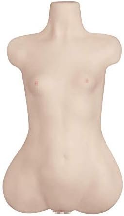 Male Masturbator Sex Doll Adult Sex Toy For Men Masturbation Tpe Safe Silicone Sex Doll Life-Sized For Fun (6.2Kg)(S, White)