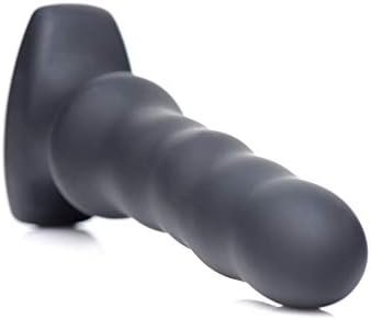 Lynx Vibrating And Squirming Silicone Anal Plug - Black - Image 2