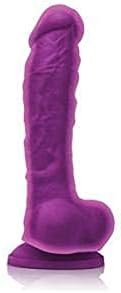 Ns Novelties Colours 8 Inch Dual Density Silicone Dildo (Blue) - Image 3