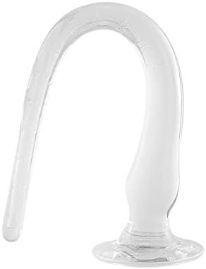 Resxong Super Long Anal Plug Dildo, Clear Flexible Butt Plug Vaginal Prostate Massage Stimulation For Men And Women, 15.7In (M) - Image 2