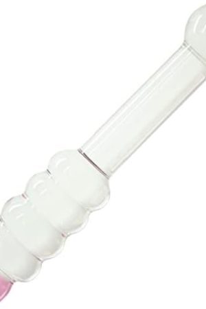 Glass Honey Stick Beaded Dildo