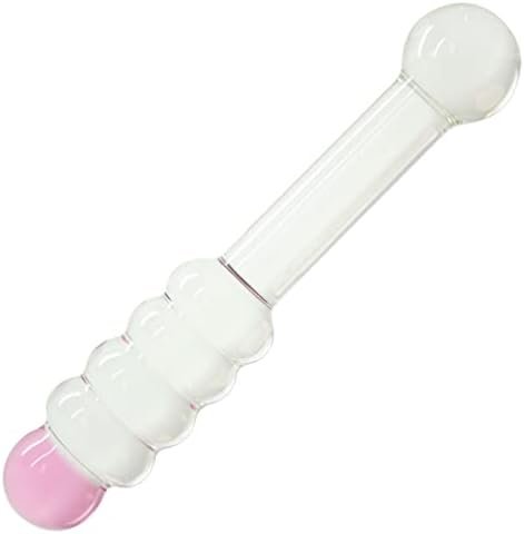 Glass Honey Stick Beaded Dildo