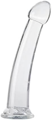 Cwamen 8.3 Inch Realistic Dildo, Soft Lifelike Beginner Sex Toy Jelly Thin Penis Clear With Strong Suction Cup For Womens/Men/Gay, Adult Life Like Sex Anal Cute Toys & Games
