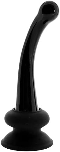 Icicles No 87 Glass G Spot Wand And Water Based Lube (1Oz), Black