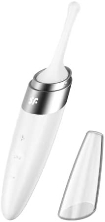 Satisfyer Twirling Delight Tip Vibrator - Travel Size Lay-On Vibrator With Circulating Tip For Targeted Clitoris Stimulation And Erogenous Zones, Waterproof, Rechargeable (Berry)