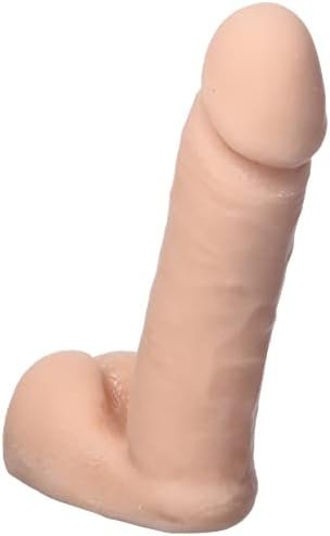 Doc Johnson Vac-U-Lock - The Realistic C**K - Ultraskyn - 6 Inch - F-Machine And Vac-U-Lock Harness Compatible Dildo - Vanilla