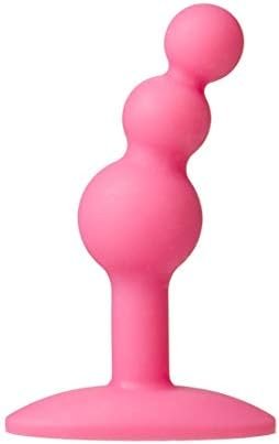 Doc Johnson Platinum Premium Silicone - The Minis - Bubble - Medium - 3.8 In. Long And 1.1 In. Wide - Butt Plug - Petite Anal Toy - Great For Beginners - Pink