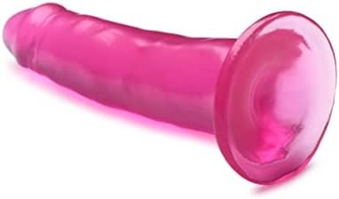 Lynx 7 Inch Ice Dildo - Pink - Image 3