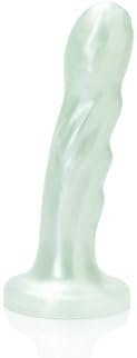 Tantus Sex/Adult Toys Goddess Vibrator Dildo- 100% Ultra-Premium Flexible Silicone Harness & Suction Cup Compatible Waterproof, Anal Safe, For G-Spot & P-Spot Stimulation - Pearl White