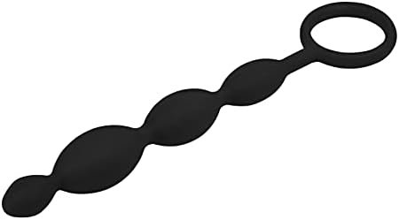 Eis Narrow Anal Chain - Flexible Anal Beads With Stimulating Sphere Structure In Soft Silicone With Retaining Ring (6.1 Inches) - Image 3