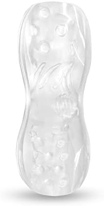 Male Masturbator Cup Sex Toys For Men,Portable Transparent Pocket Pussy Stroker With Vagina Textured