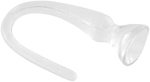 Resxong Super Long Anal Plug Dildo, Clear Flexible Butt Plug Vaginal Prostate Massage Stimulation For Men And Women, 15.7In (M)