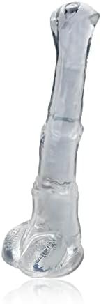 Realistic G Spot Dildo Penis Cock With Strong Suction Cup Clear Dildo With Vivid Glans For Women Men Masturbating (L)