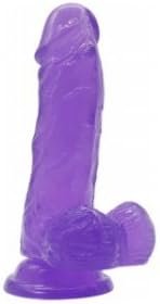 Purple Suction Cup Dildo Medium Size With Realistic Veins Strong Base For Hands Free Orgasms