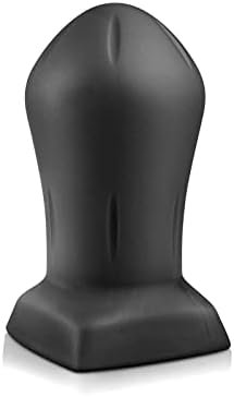 Super Soft Silicone Butt Plug, Anal Training Kit G-Spot Dildo Massage Smooth Butt Plug With Sturdy Base And Wide Neck Sex Toy Black Sex Factory (S)