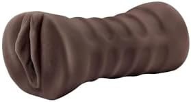 Blush - Hot Chocolate - Heather - Fragrance Free Realistic 5" Ribbed Masturbator Stroker - One Speed Aaa Battery Powered Waterproof Bullet Vibrator Male Adult Toys - Sex Toy For Men Guys Couples - Image 3