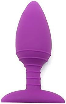 Lanwan Anal Vibrator Prostate Massager Silicone Anal Heat Up Butt Plug G-Spot Anal Vibrating Plug For Men Women Sex Play (Black)