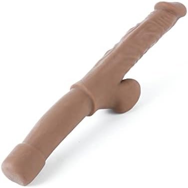 Realistic Dildo, 6.69 Inch 17Cm Penis Tpe Soft Flexible Dildo Waterproof With Extender Root For Lesbian Gay Shemale Masturbation (17Cm / 6.69In - Natural Skin)