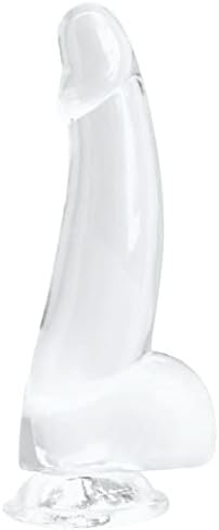 Curved Girthy Suction Cup G-Spot Dildo