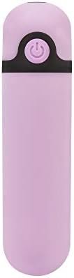 Pure Love 3.5 Inch Rechargeable Bullet Vibrator Purple, Waterproof, 10 Functions, Adult Sex Toy
