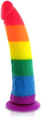 Pride Dildo Silicone Rainbow Dildo