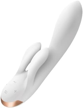 Satisfyer Double Flex Rabbit Vibrator With App Control - G-Spot, Clitoris And Labia Stimulation - Compatible With Satisfyer App, Waterproof, Rechargeable (Black)