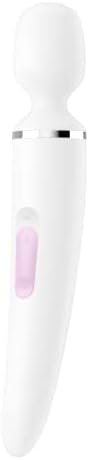Satisfyer Wand-Er Woman Wand Vibrator - Xxl Personal Massager, Powerful Clitoral Stimulation And Body Massage - Waterproof, Rechargeable (Black)