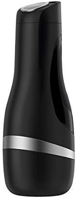 Satisfyer Men Classic Masturbator - Male Masturbation Cup, Pocket Vagina, Stroker, Realistic, Textured - Includes Classic Sleeve Insert (Black)