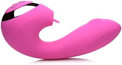 Inmi 10X Licking G-Throb Rechargeable Silicone Vibrator, Pink