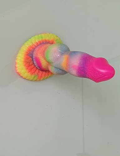 Big Realistic Dragon Dildo Half Dog Half Human Dildo With Hands-Free Suction Cup, 8.26" Thick Pink Silicone Animal Plug Anal Toys For Women And Men Couples - Image 3