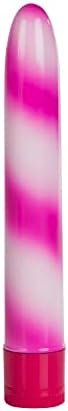 Calexoticswaterproof Candy Cane Vibrator, Pink, 7" - Image 2