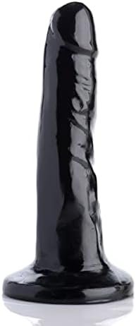 Curve Novelties 6 Inch Slim Dildo- Black