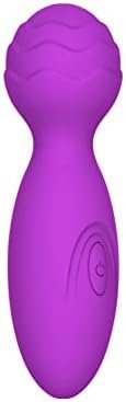Personal Mini Massager, 10 Frequency Handheld Massager, Cordless Mini Muscle Tension Massager, Waterproof Massage Tool, Usb Charging (Purple)