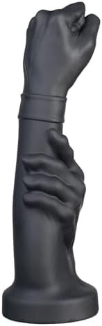 Realistic Fist Dildo - Unique Shape For Intense Pleasure -Platinum Silicone Material, Body-Safe Material, Waterproof - Suitable For All Genders - Discreet Packaging