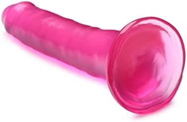 Lynx 8 Inch Ice Dildo - Pink - Image 3
