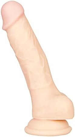 Eis Natural Dildo With Testicles And Suction Cup - G-Spot And Anal Dildo - Slippery Soft, Realistic Design (6.7 Inches) - Image 3
